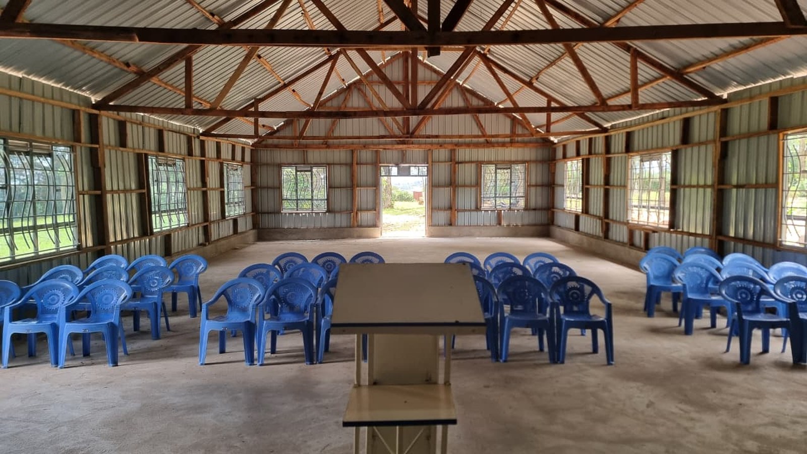 Inside the sanctuary at Mt. Horeb Prayer Mountain
